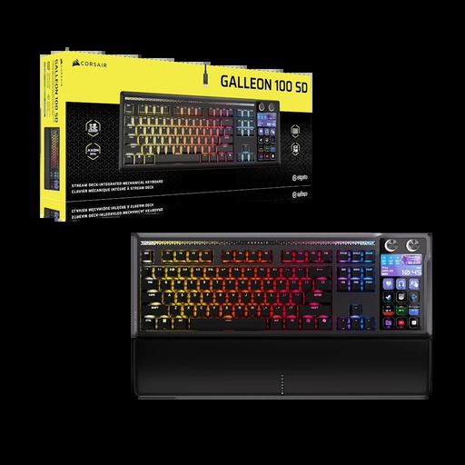 [KEYCORCH912A31I] TECLADO CORSAIR MECANICO CON STREAM DECK INTEGRADO GALLEON 100 SD BLACK