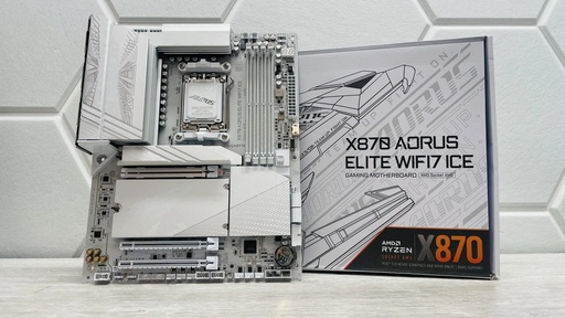 [TS-002122] MBO GIGABYTE X870 AORUS ELITE X3D ICE WIFI7 AMD AM5 7-9000 4DDR5 HDMI 4M.2 10USB PCIe5.0 ATX