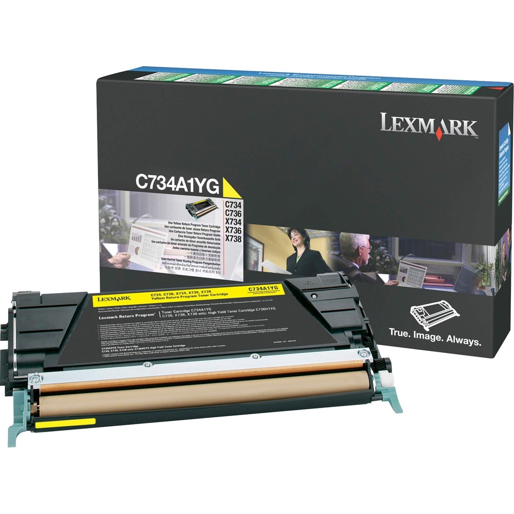 TONER LEXMARK C734A1YG