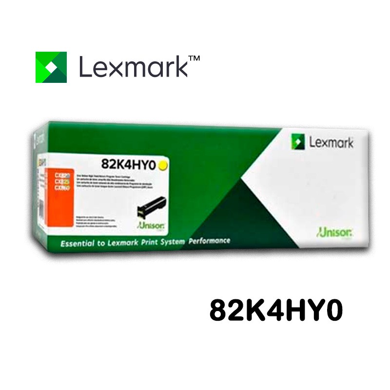 TONER LEXMARK AMARILLO CX82X CX860 ALTO RENDIMIENTO 17K