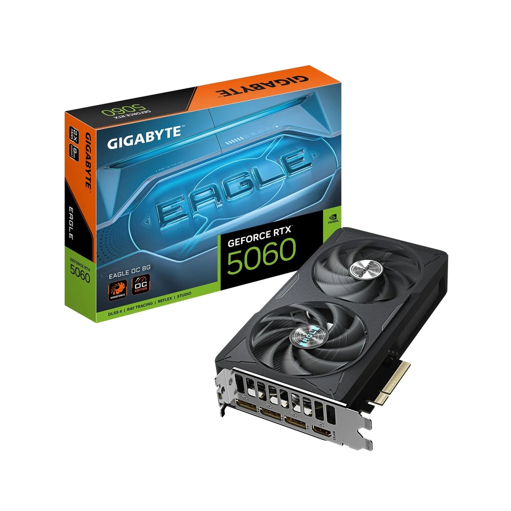 VIDEO GIGABYTE GeForce RTX-5060 EAGLE OC 8GB GDDR7 128Bit HDMI 3DP 2Vent. PCIex5.0