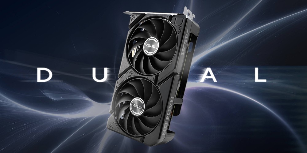 VIDEO ASUS DUAL RADEON RX-9060XT 16GB GDDR6 128BIT HDMI 2DP 2Vent PCIe 5.0 3y