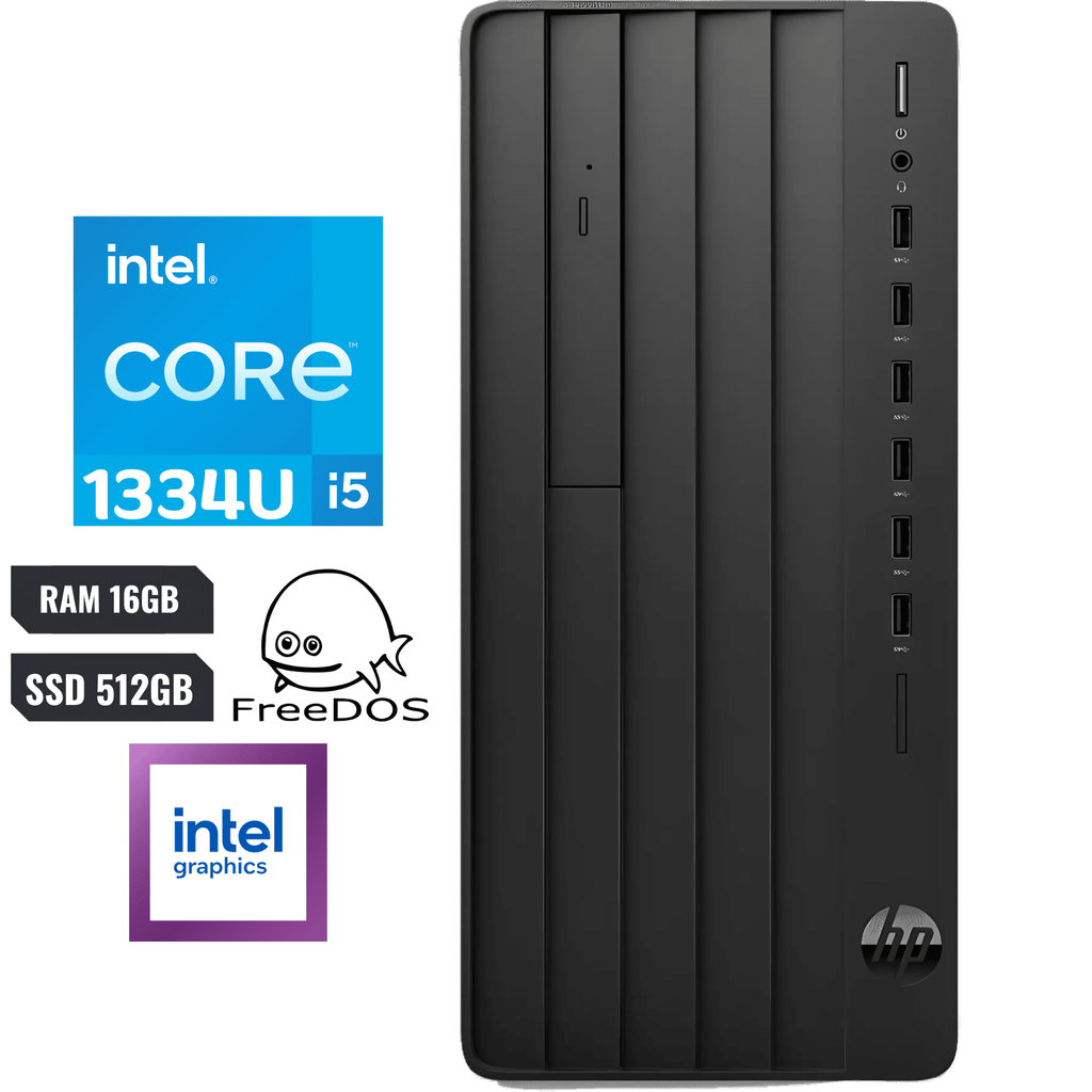 [COPHPXBH8E8AT] COP. HP 280 G9 INTEL I5-13500 16GB 512GB HDMI VGA 8-USB FreeDOS SFF Black