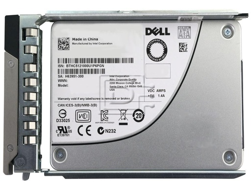 [HDDDEL345-BDTD] SSD DELL 1.92TB READINTENSIVE 6G 2.5INC SATA HOTPLUG PARA R360 R660XS