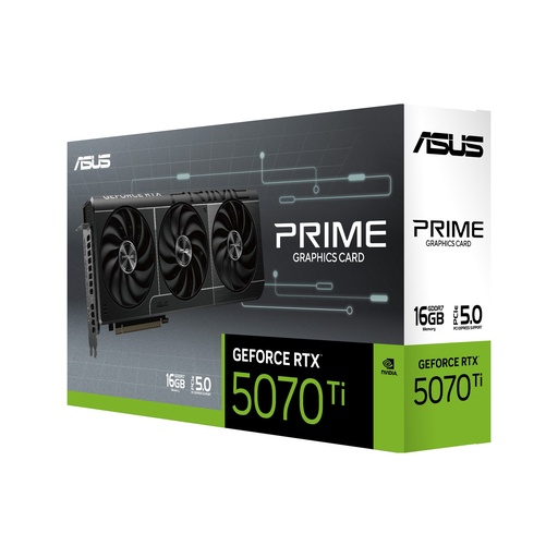 [VIDASUV0MF0M0AA] VIDEO ASUS PRIME GeForce RTX-5070 TI OC Edition 16GB GDDR6X 256BIT HDMI 3DP 3Vent PCIe 5.0
