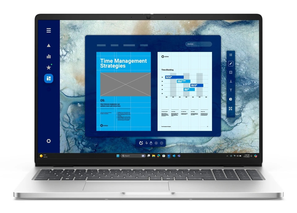 NOT. DELL PRO 16 PC16250 Ultra7-255U 16GB 512GB-M.2 16Inc-FHD+ W11Pro Silver 3YB