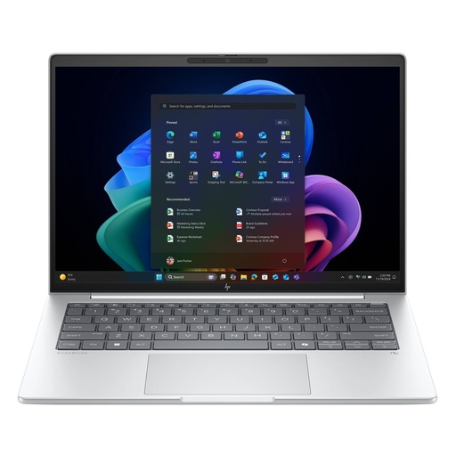 [TS-002496] NOT. HP EliteBook 8 G1i AI Intel Ultra 7 258V 32GB-LPDDR5 1T 14Inch HDMI 2USB-C USB-A W11-Pro Silver