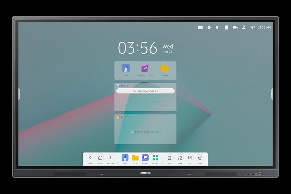 MONITOR SAMSUNG 65INC. 65W TOUCH INTERACTIVE DIGITAL FLIPBOARD ANDROID 11