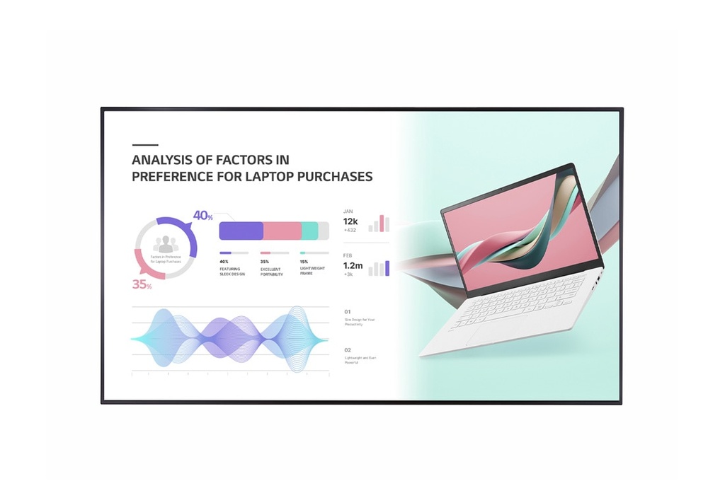 MONITOR LG 86INC. ULTRA HD SIGNAGE IPS 3840X2160 DVI-D 3XHDMI DP USB2.0 BISELADO NEGRO