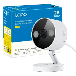 CAMARA TP-LINK TAPO C120 FIJA INT-EXT 4MP 2K QHD VIS. NOCT. COLOR WI-FI BIDIRECIONAL 512GB IP66