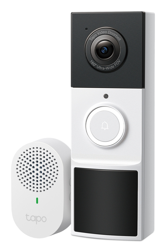 Timbre de Video TP-Link Doorbell Camara 6Meses Bateria 2K 160Grados Wide View Dos vias audio IP65