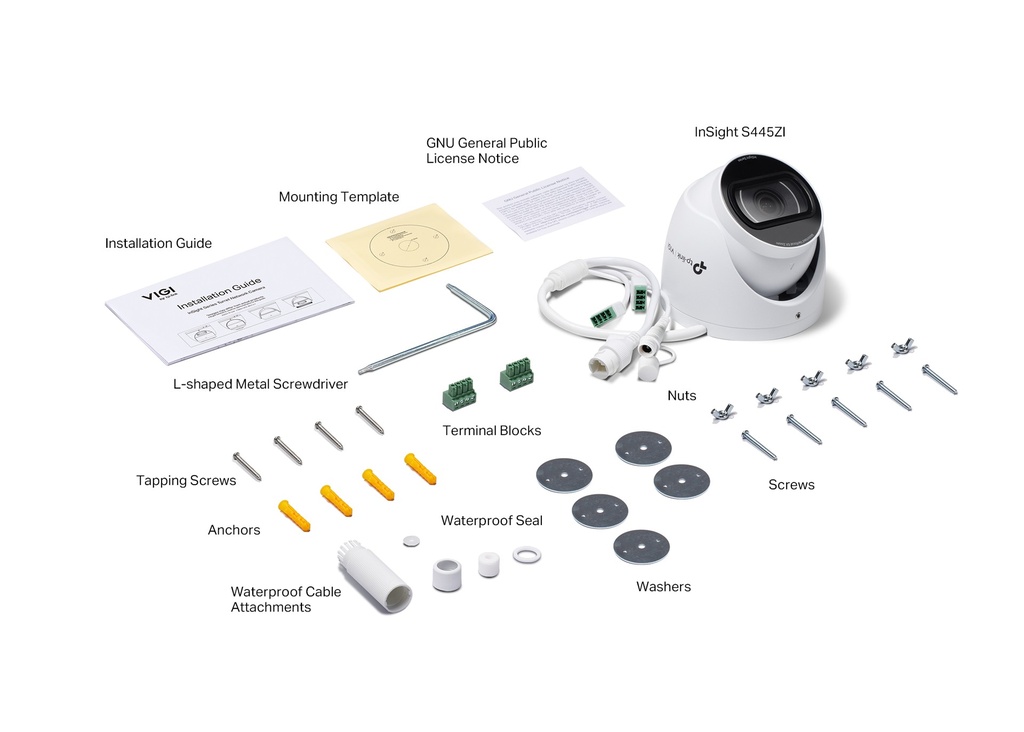 CAMARA TP-LINK VIGI INSIGTH S445ZI TIPO TORRETA 2.8MM INT-EXT 4MP VIS. NOCT. IP67 ENET POE DC12V