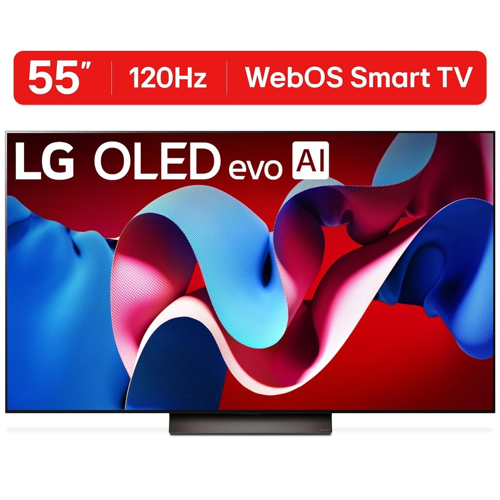 TV LG 55INC. OLED EVO C4 4K SMART UHD HDR THINQ AI-PROC ALFA 9 GEN7 MAGIC CONTROL