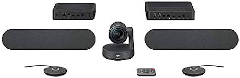 CONFERENCE-CAM LOGITECH RALLY PLUS 4K-ZOOM 15X-RIGHTSENSE-VISION 90 HASTA 24 PERSONAS