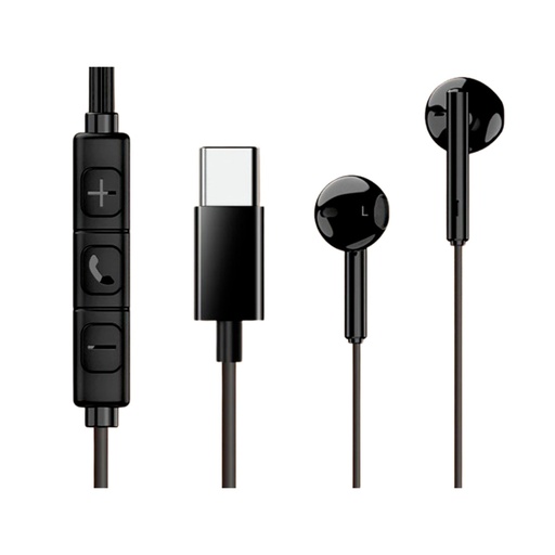[AUDGENMSH366USK] AUDIFONO CON MICROFONO GENIUS HS-M366 IN-EAR USB-C 360 Rotating Cllip Black