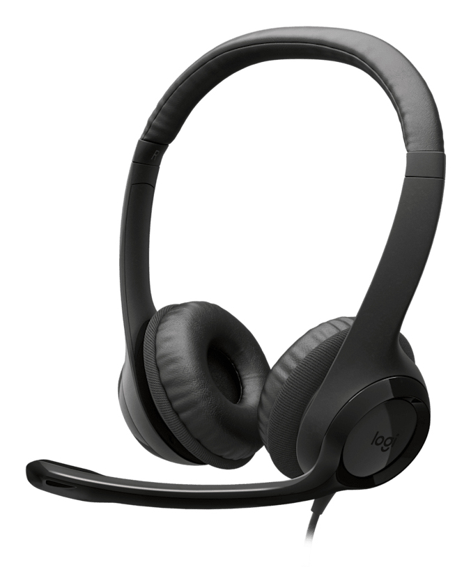 HEADSET LOGITECH H390 Wired USB-C On-Ear Stereo Headphones con Microfono Negro