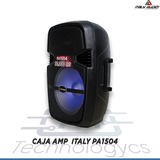 [PARITAPA1504] PARLANTE ITALY PA1504 15Inch 90000Watts MP3 MIC. PEDESTAL NEGRO