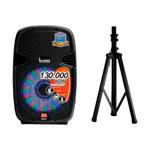 PARLANTE ES-MD EPIC 15 LED 15INCH 130000 WATTS NEGRO