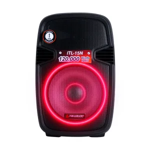 [PARITAITL-15N] CAJA DE AUDIO ITALY ITL-15N 15Inch MP3 Pant-LED BT FM USB-SD ILUM. RGB NEGRO