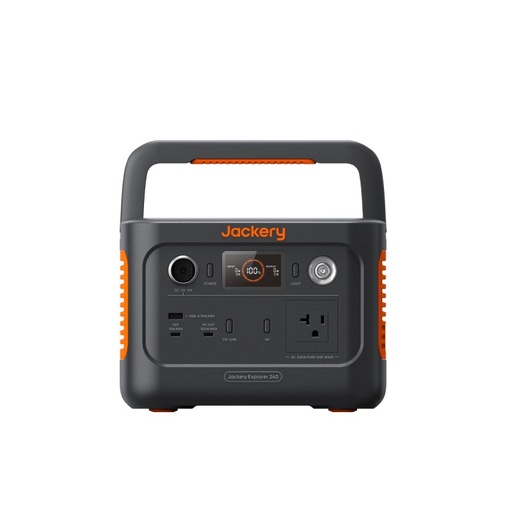 [PPSJACEX24V240M] Portable Power Station Jackery 240 v2 256Wh LiFePO4 Battery 300w AC-100W con 40W Mini Panel Solar