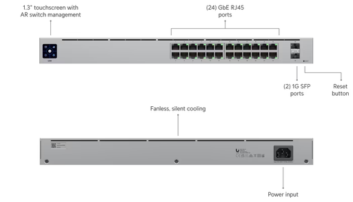 [USW-24] UBIQUITI UniFi 24Port Gigabit Switch with SFP