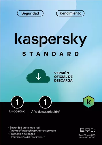 [KL1041DDAFS-INV] KASPERSKY STANDARD / 1 DISPOSITIVO / 1AÑO / BASE