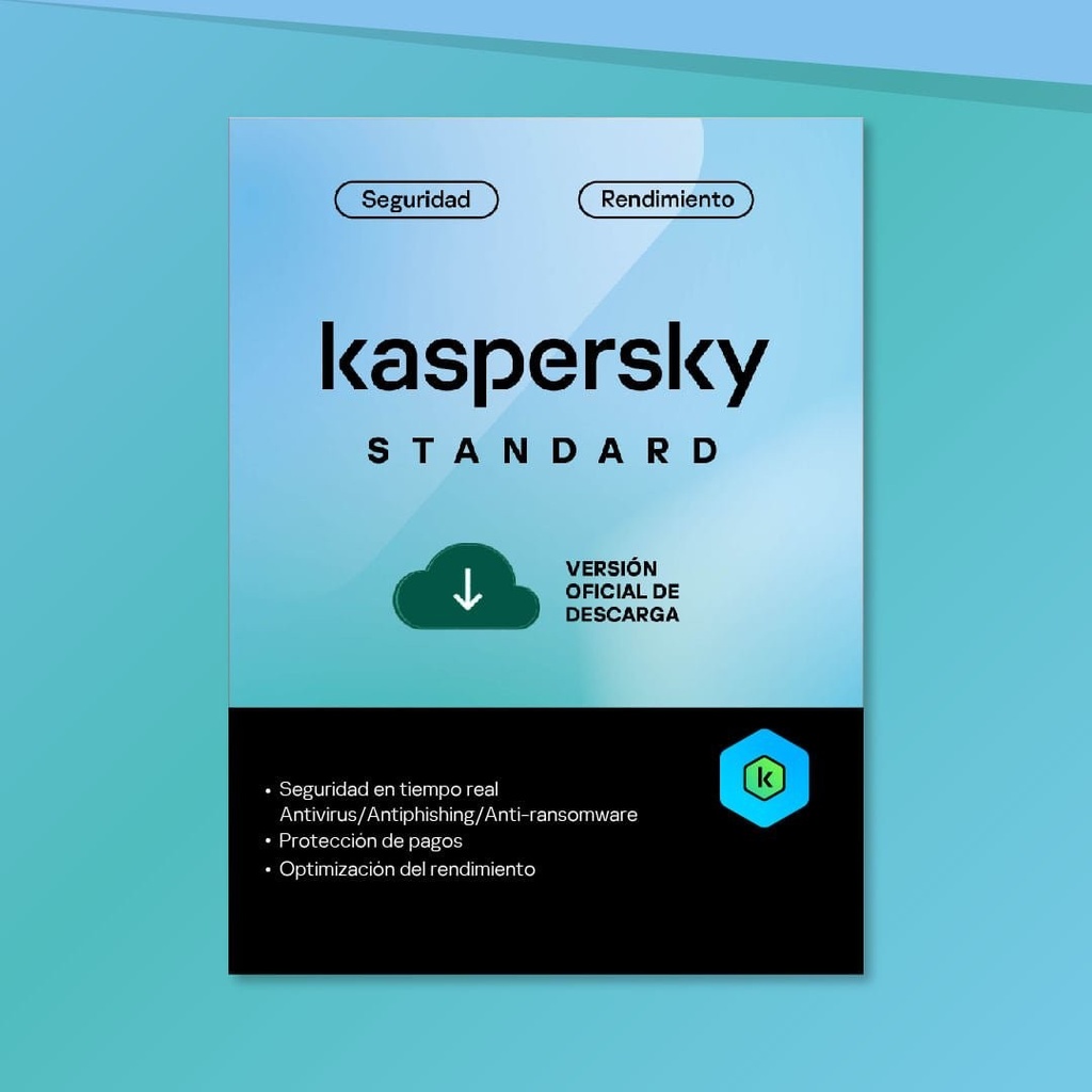 KASPERSKY STANDARD / 1 DISPOSITIVO / 1AÑO / BASE