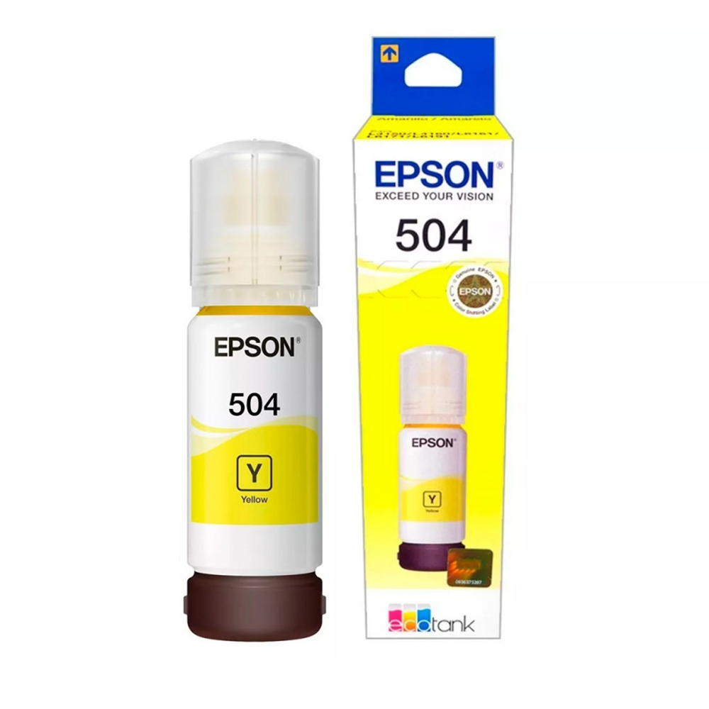 EPSON - Botella de Tinta T504 Amarilla