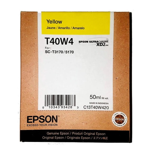 [S-T40W420] EPSON ULTRACHROME XD2 INK CART-YELLOW 50ML