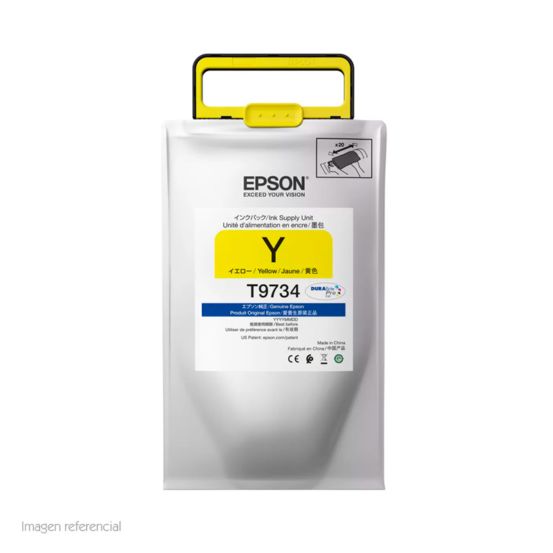 TINTA EPSON T973 AMARILLO WFC869R 22500 PAG T973400