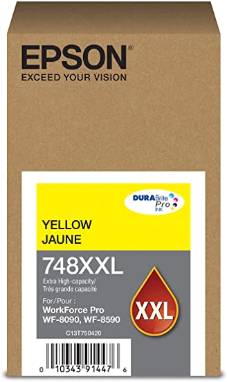 [S-T748XXL420-AL] EPSON WORFORCE WF-6090/6590 YELLOW INK CART