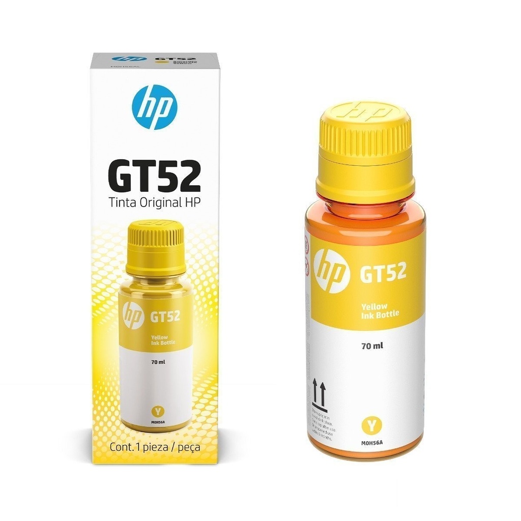 HP - Botella de Tinta GT52 Amarilla