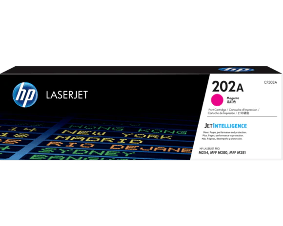 HP - Cartucho de Tóner LaserJet 202A Magenta