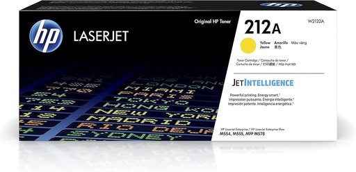 [S-W2122A] HP - Cartucho de Tóner LaserJet 212A Amarillo