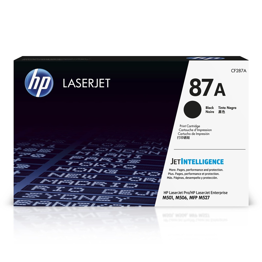 HP - Cartucho de Tóner LaserJet 87A Negro