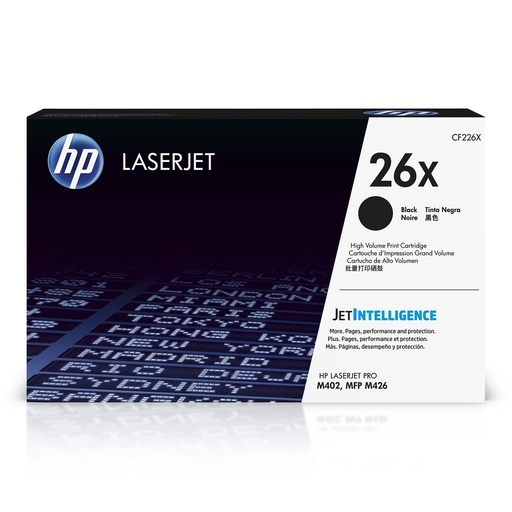 [S-CF226X] HP - Cartuchos de Toner LaserJet 26X Negro