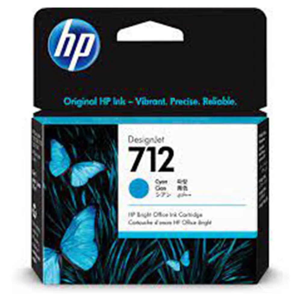 HP 712 29-ml Cyan DesignJet Ink Cartridge