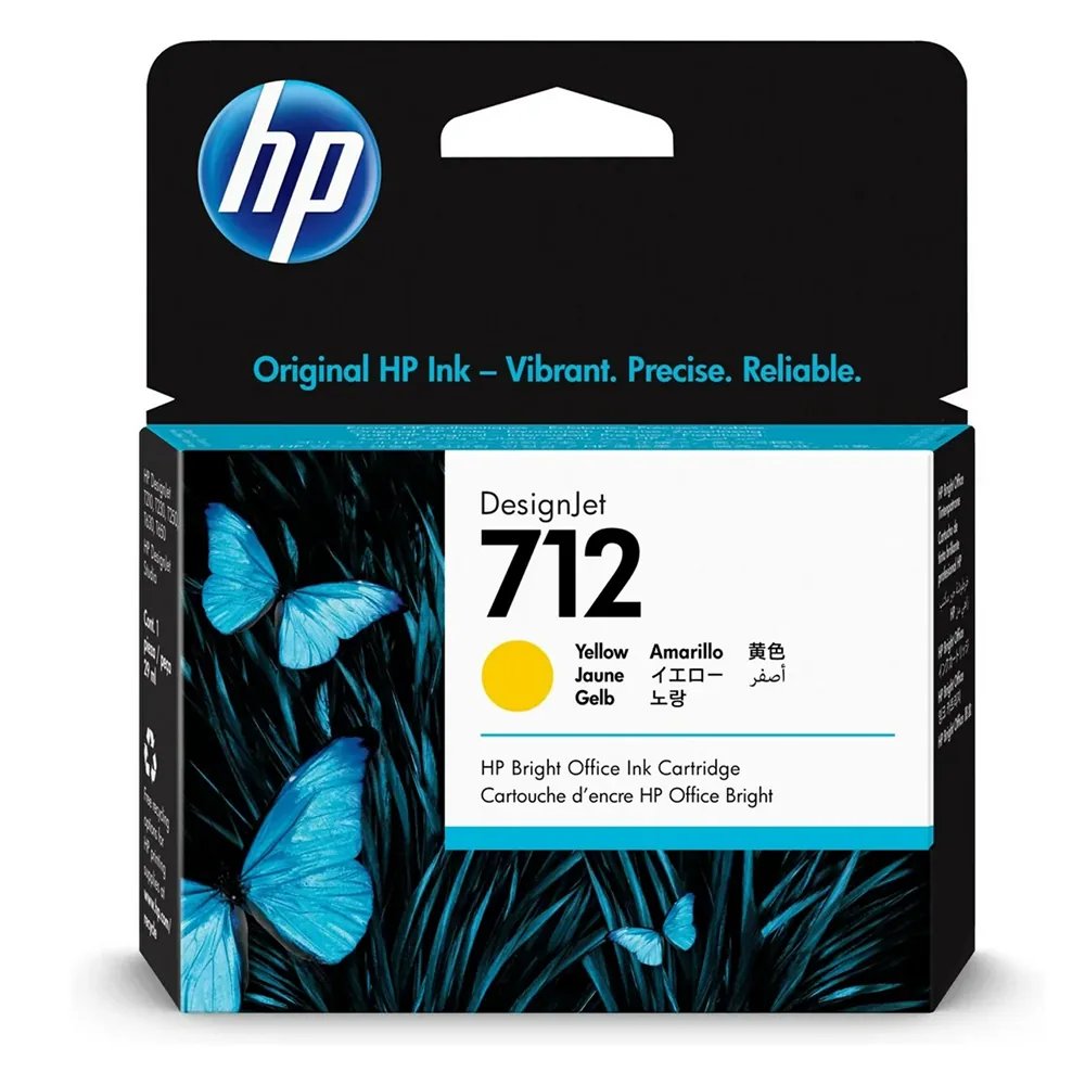 HP 712 29-ml Yellow DesignJet Ink Cartridge
