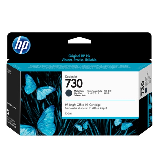 [S-P2V65A] HP 730 130ML MATTE BLACK INK CRTG