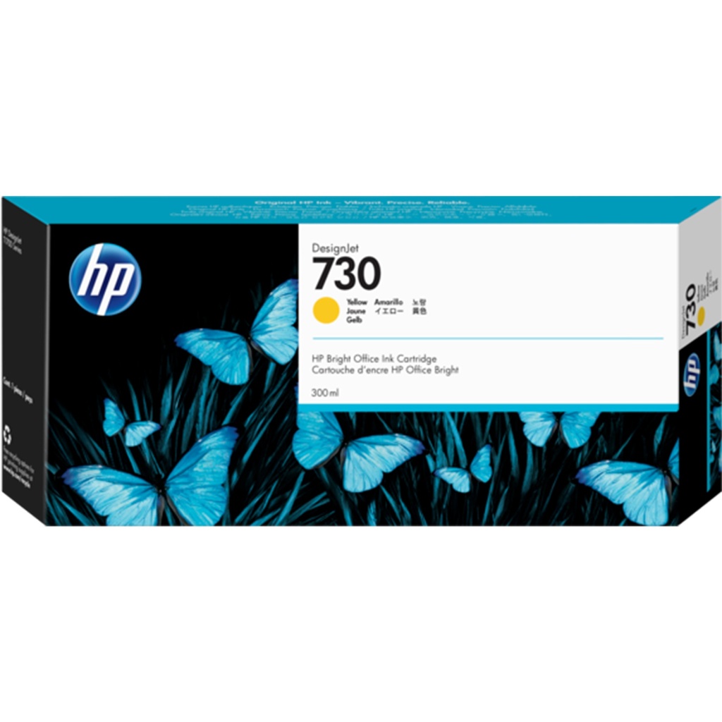 HP 730 300ML YELLOW INK CARTRIDGE