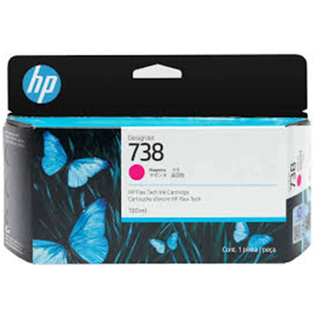 HP 738 130-ml Magenta DesignJet Ink Cartridge