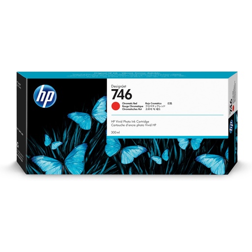 [S-P2V81A] HP 746 300-ML CHROMATIC RED DESIGN JET CARTRIDGE