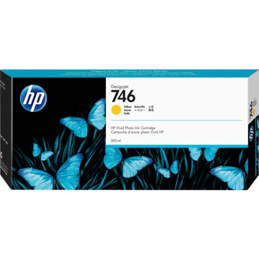 [S-P2V79A] HP 746 300ML YELLOW DESIGNJET INK CARTRIDGE