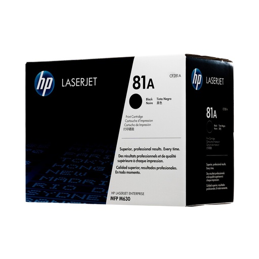 [S-CF281A] HP 81A BLACK LASERJET TONER CARTRIDGE