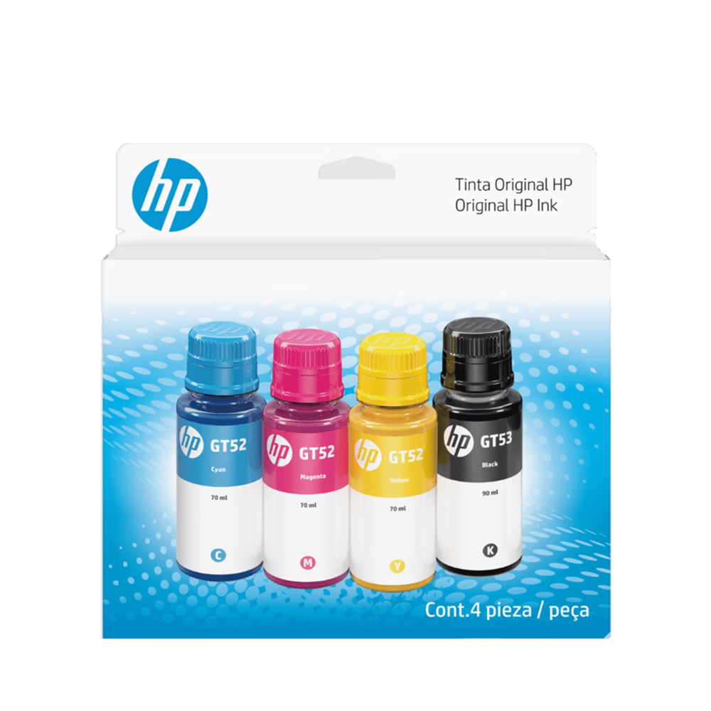 [9F3N4AL] KIT DE 4 BOTELLAS DE TINTAS HP