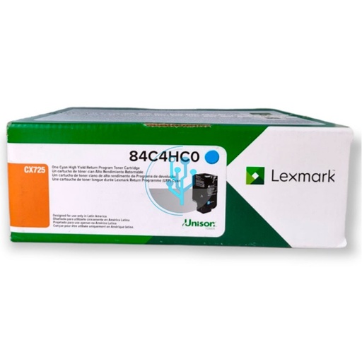 [84C4HC0] LEXMARK 16K CYAN HIGH TONER CARTRIDGE