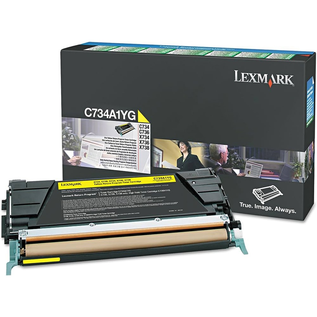 LEXMARK C74X YELLOW HIGH RETURN TONER