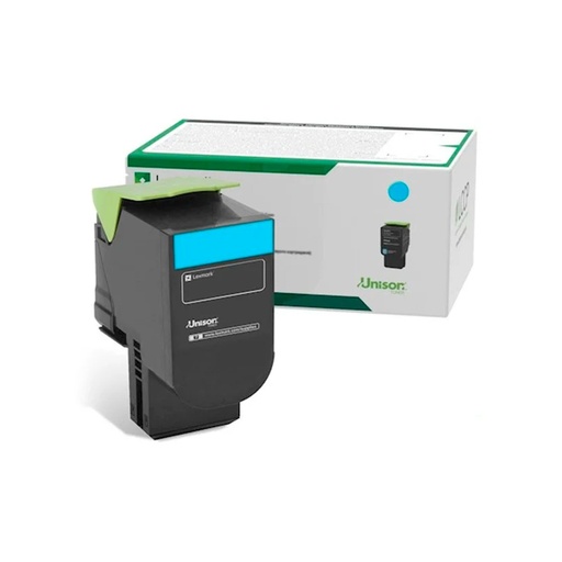 [78C4UC0] LEXMARK TONER CART ULTRA CIAN RETORNABLE