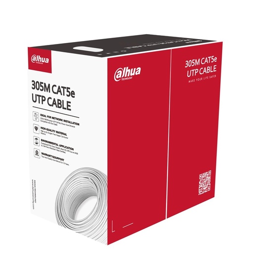 [DH-PFM920I-5EUN] DAHUA - Caja de Cable de Red UTP - Cat5e - 300 Metros - 4 Pares