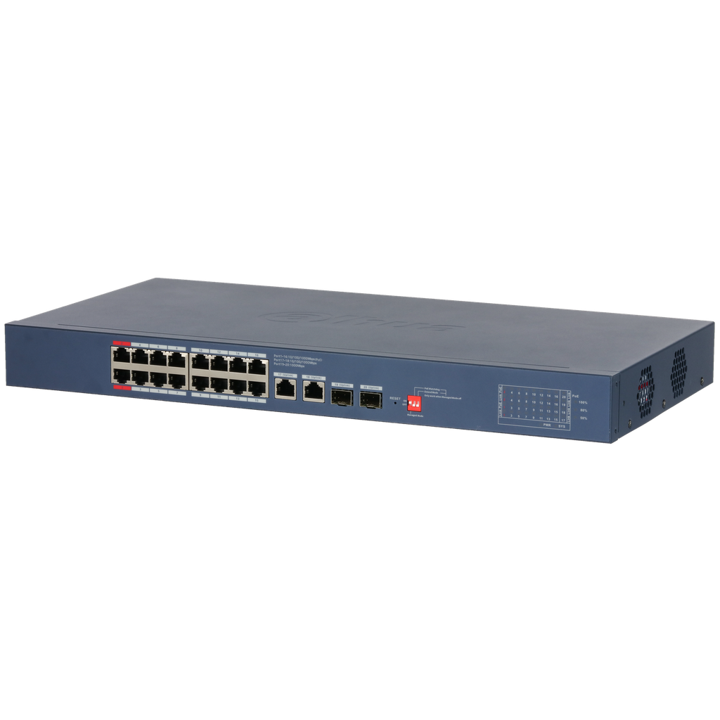 [DH-CS4220-16GT-135] DAHUA 20-Port Cloud Managed Desktop Gigabit Switch with 16-Port